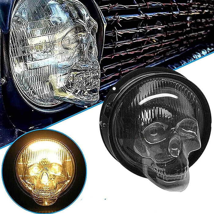 Skull Headlight Covers