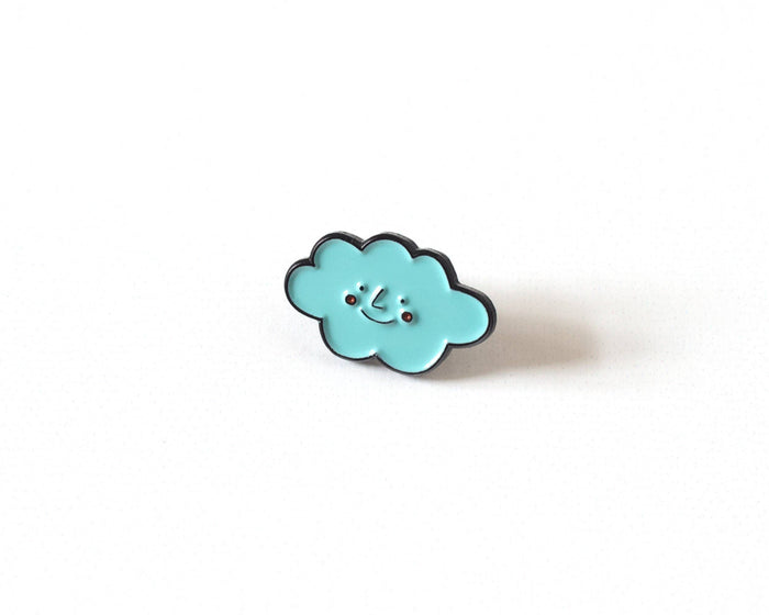 Smiley Cloud Enamel Pin
