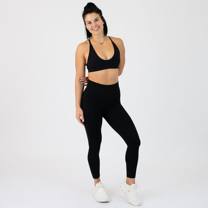 Black SmoothSculpt Raven Sports Bra - Light Support by FLEO - 4