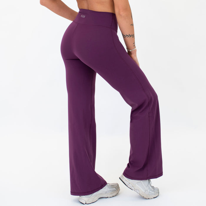 Plum Straight Leg Pant - High Rise