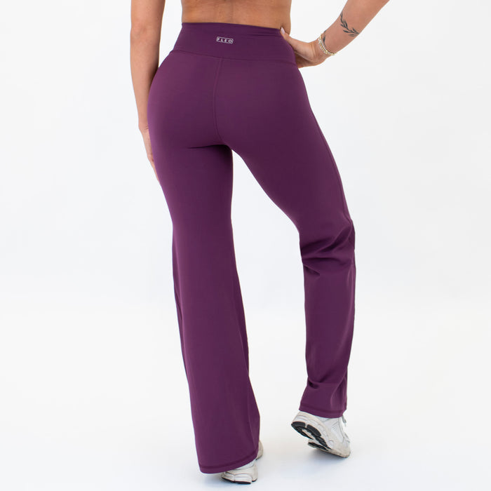 Plum Straight Leg Pant - High Rise