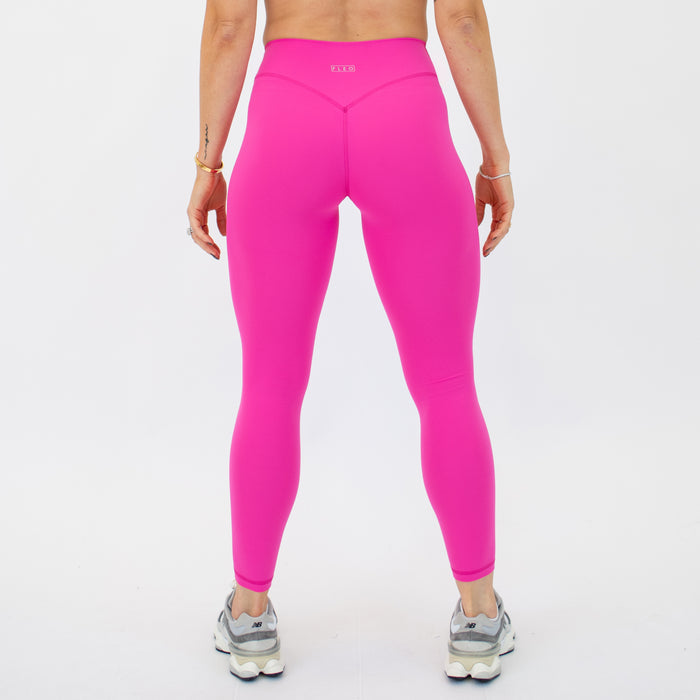 Hot Fuchsia SmoothSculpt Uplift V Back Legging 25" by FLEO - 6