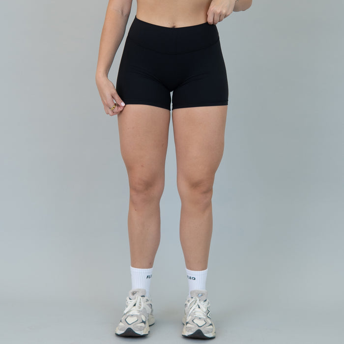Black SmoothSculpt Uplift V Back Short 5" by FLEO - 1