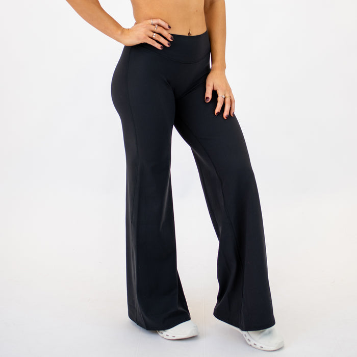 Black SmoothSculpt Uplift V Back Wide Leg by FLEO - 4