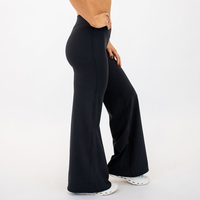 Black SmoothSculpt Uplift V Back Wide Leg by FLEO - 5