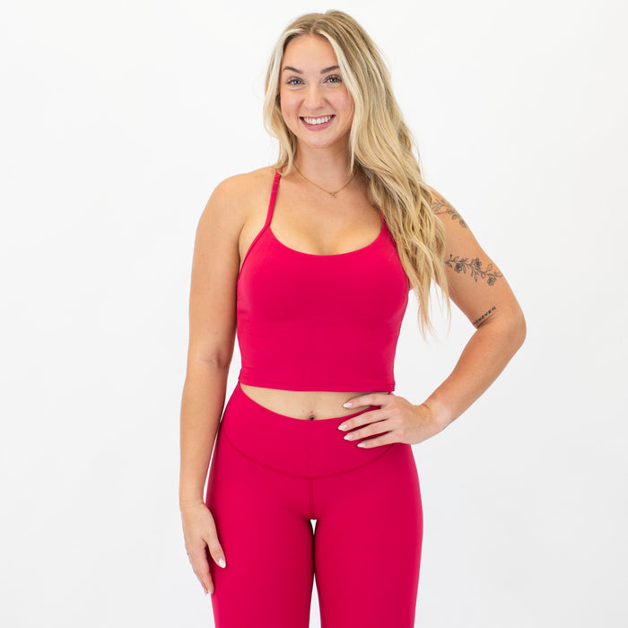 Lipstick X Back Crop Tank | SmoothSculpt
