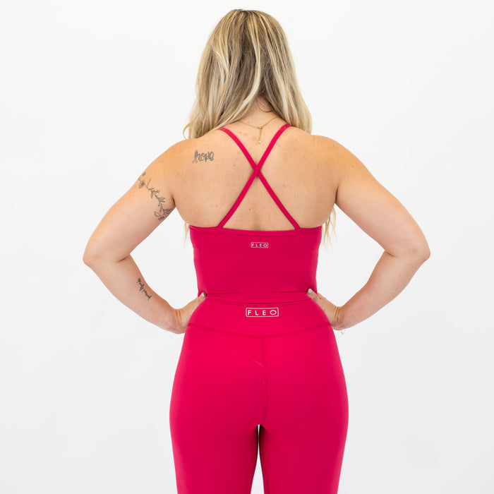 Lipstick X Back Crop Tank | SmoothSculpt