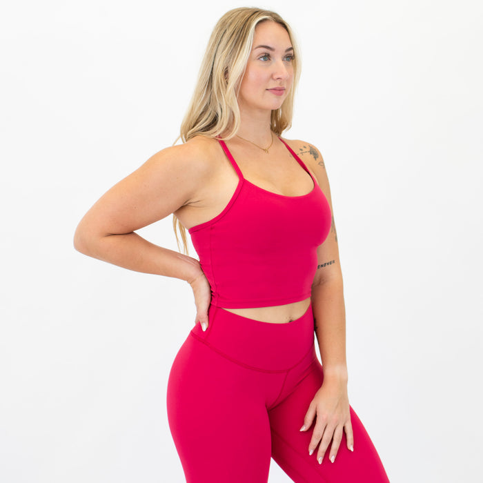 Lipstick X Back Crop Tank | SmoothSculpt