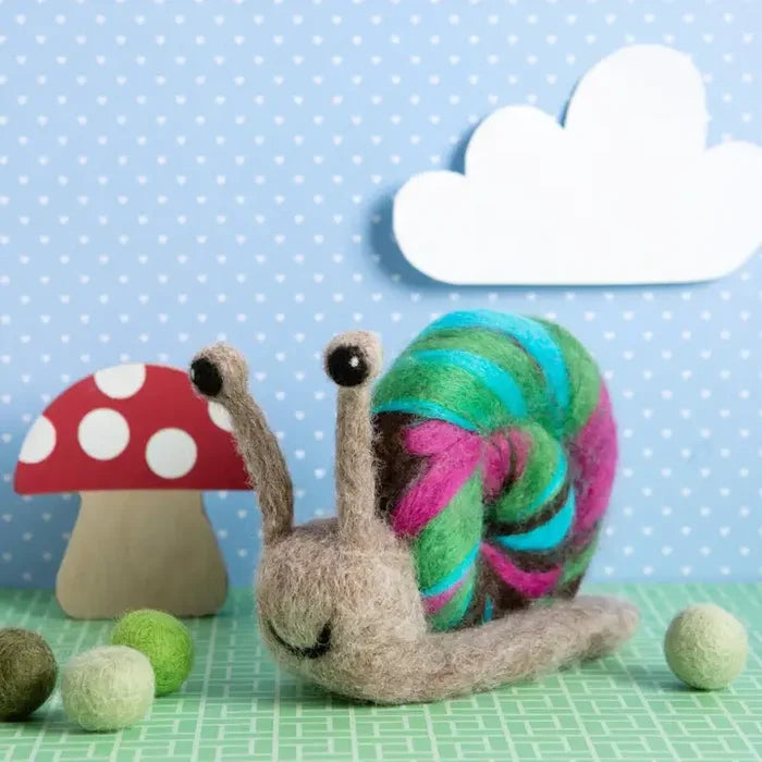 Snail Needle Felting Kit | Beginner Craft Kit