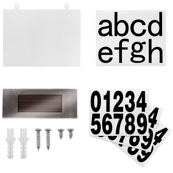 Solar powered house numbers
