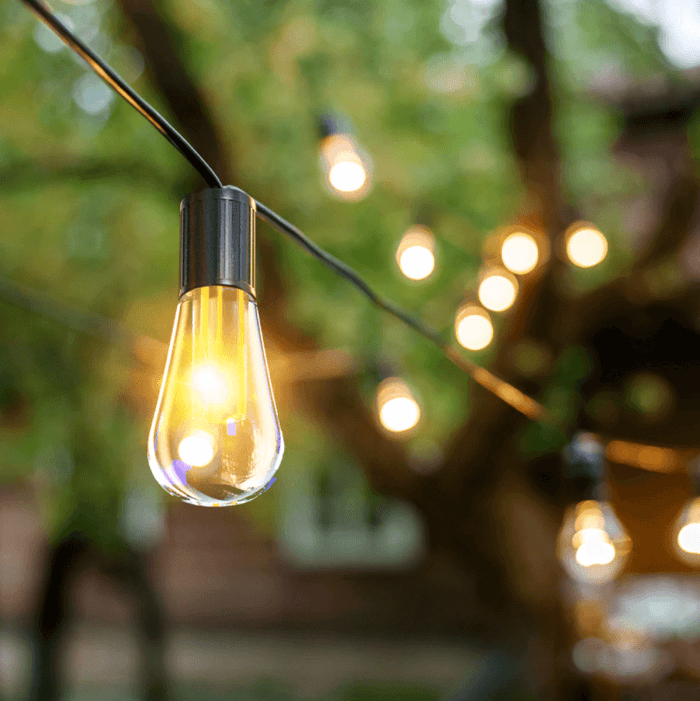 Solar Powered LED Outdoor String Lights
