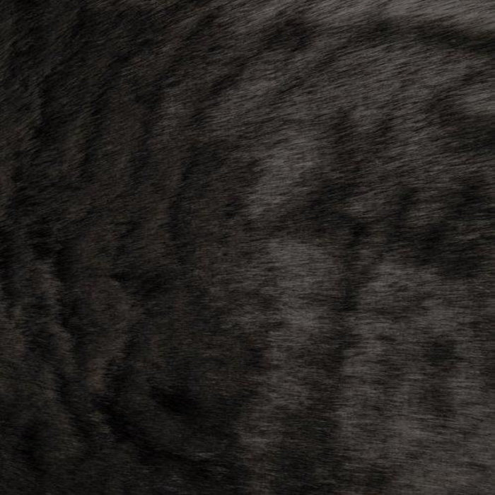 Black Solid Mink Faux Fur Fabric - Fashion Fabrics Los Angeles