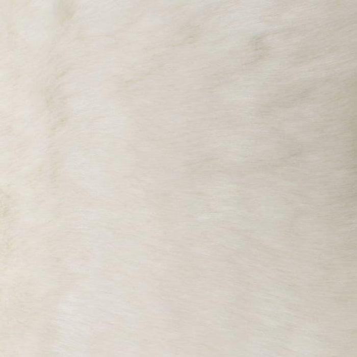 White Solid Mink Faux Fur Fabric - Fashion Fabrics Los Angeles