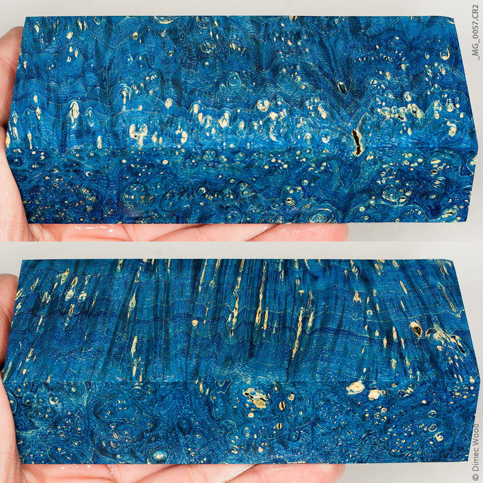 Stabilized wood box elder burl block