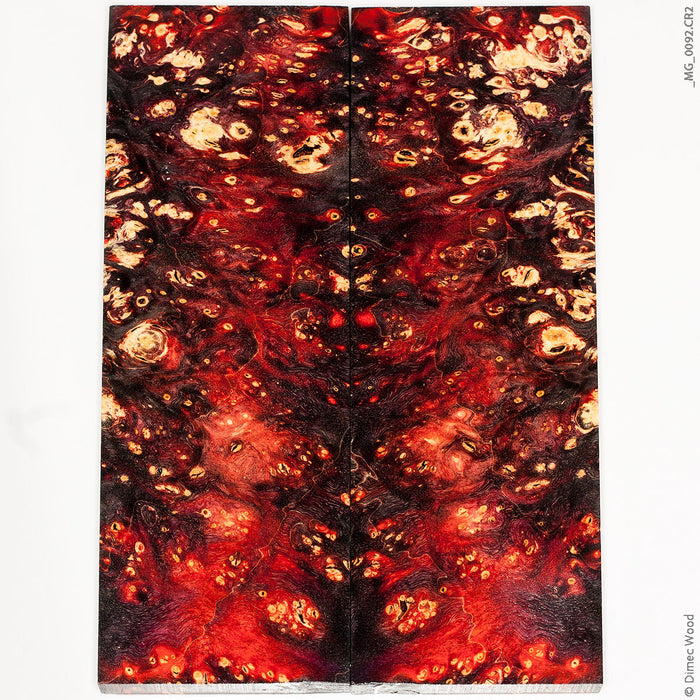 Stabilized wood box elder burl panels