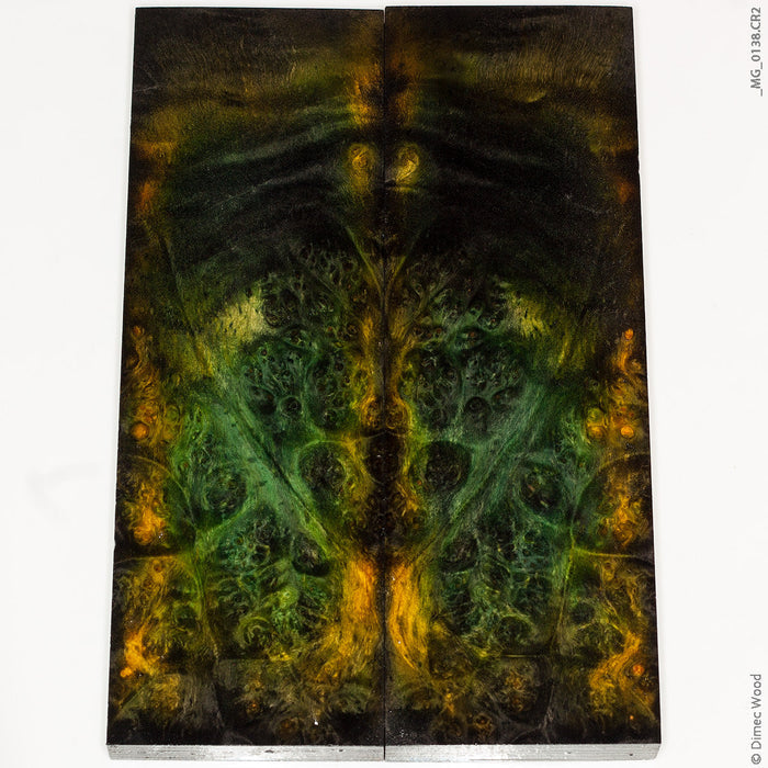 Stabilized wood box elder burl panels