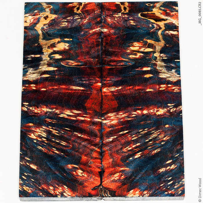 Stabilized wood box elder burl panels