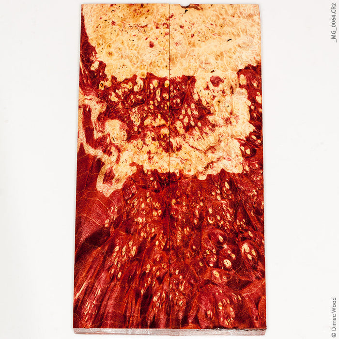 Stabilized wood box elder burl panels