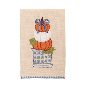 Stacked Topiary Appliqué Towel