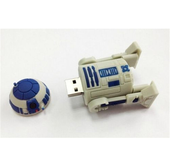 Star Wars Cartoon R2D2 USB Flash Drive 2.0 Rubber Memory Stick 16gb