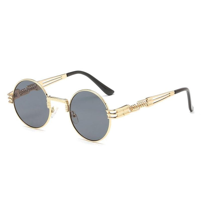 Steampunk Round Metal Sunglasses