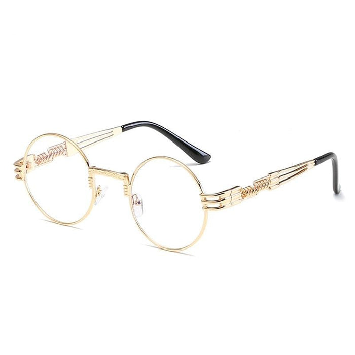 Steampunk Round Metal Sunglasses