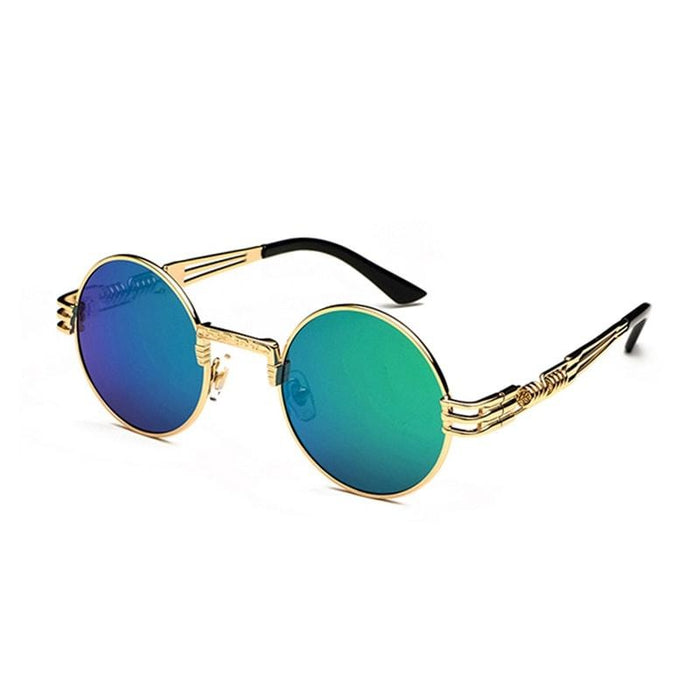 Steampunk Round Metal Sunglasses