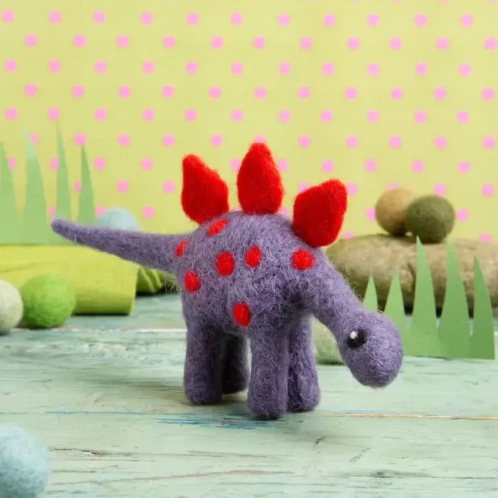 Stegosaurus Mini Needle Felting Kit | Dinosaur Craft Kit