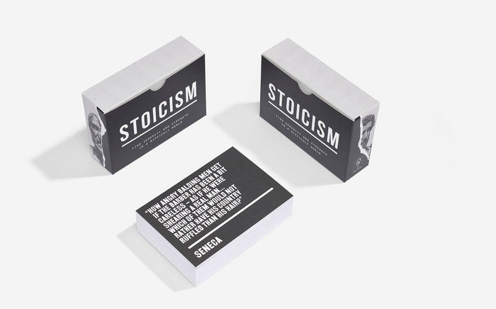 Stoicism Prompt Card Cards, Philosophy Self-Reflection Tool