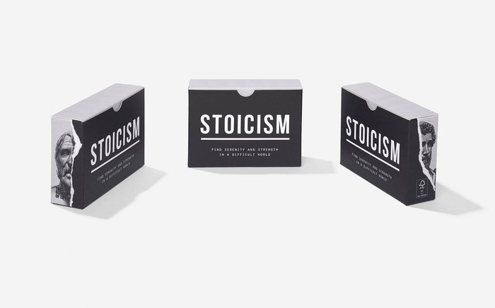 Stoicism Prompt Card Cards, Philosophy Self-Reflection Tool