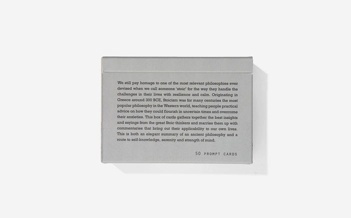 Stoicism Prompt Card Cards, Philosophy Self-Reflection Tool