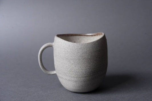 Stone - "SIMPLICITY" tall oval mug 450 ML, stoneware