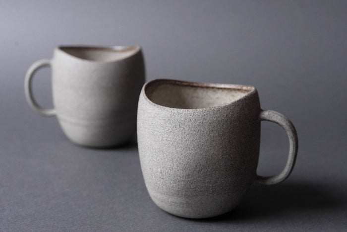 Stone - "SIMPLICITY" tall oval mug 450 ML, stoneware