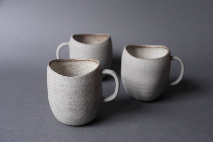 Stone - "SIMPLICITY" tall oval mug 450 ML, stoneware