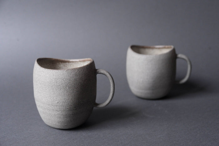 Stone - "SIMPLICITY" tall oval mug 450 ML, stoneware