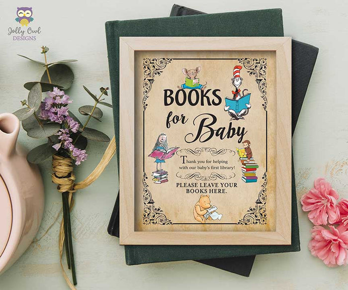 Story Book Themed Baby Shower or Birthday Party - Book Request Sign