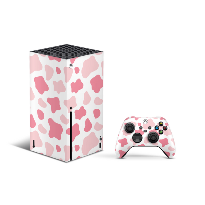 Strawberry Moo Moo Xbox Series X Decal Skin