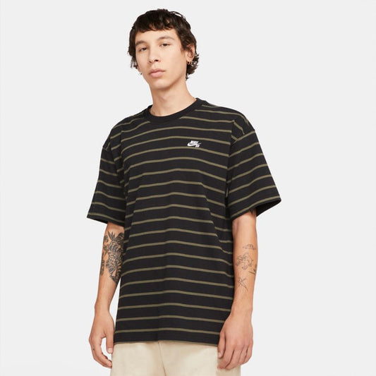 Striped Skate Tee (Black/Cargo Khaki)