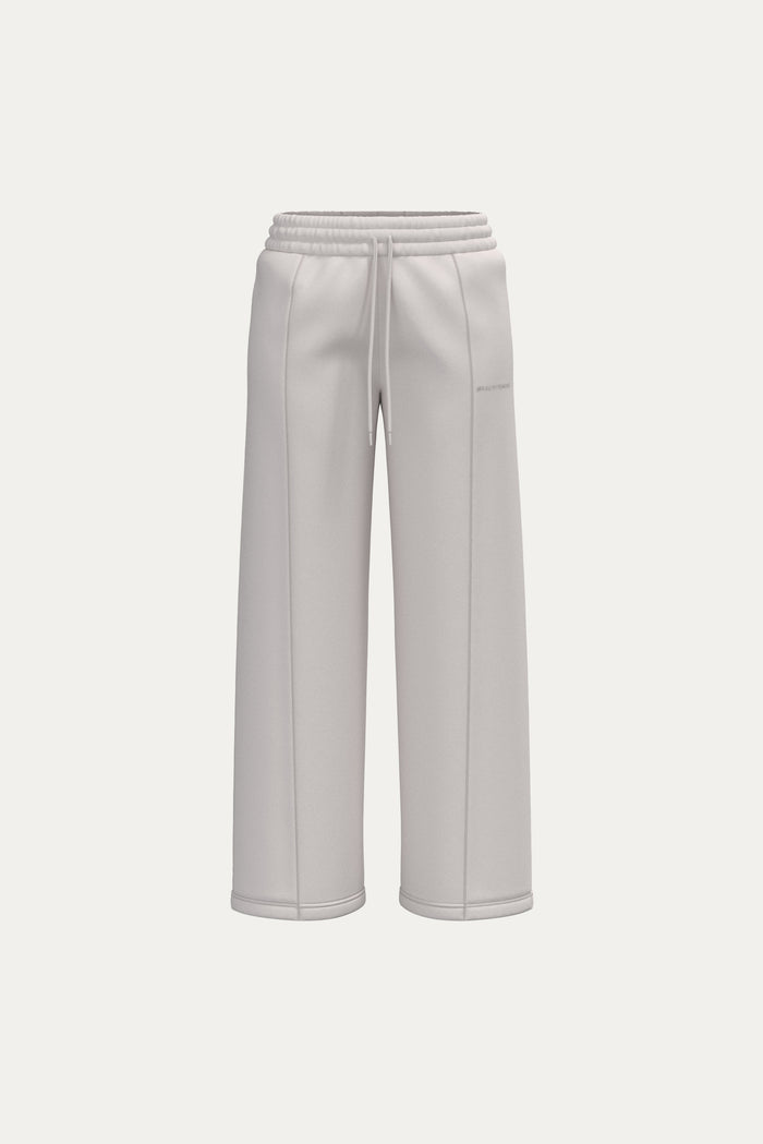 Structured Wide Leg Sweatpants - Buttercream