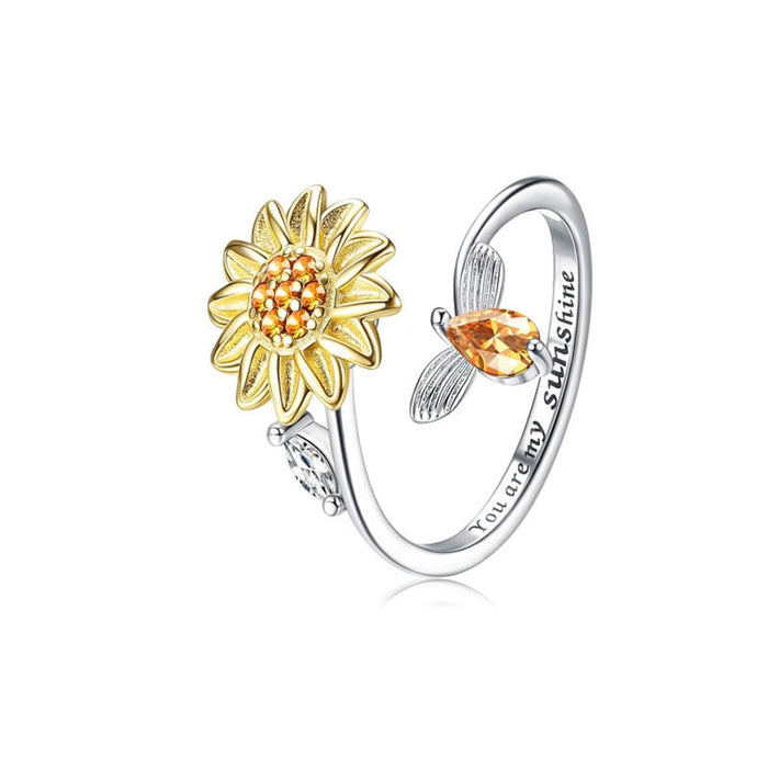 Sunflower Anxiety Ring