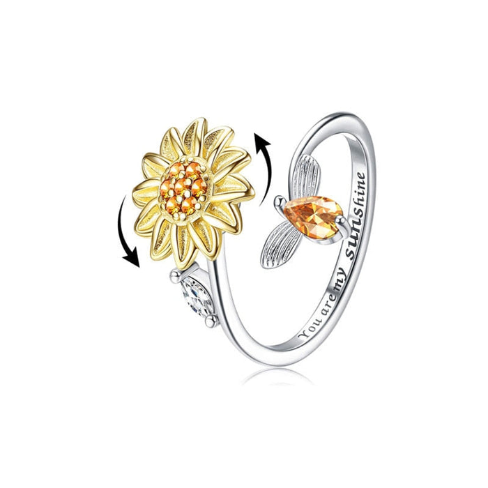Sunflower Anxiety Ring