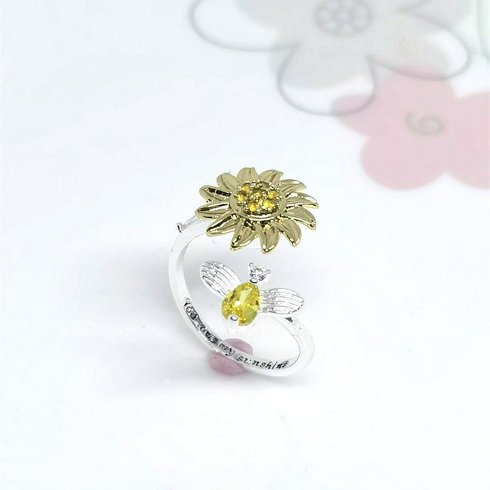 Sunflower Anxiety Ring