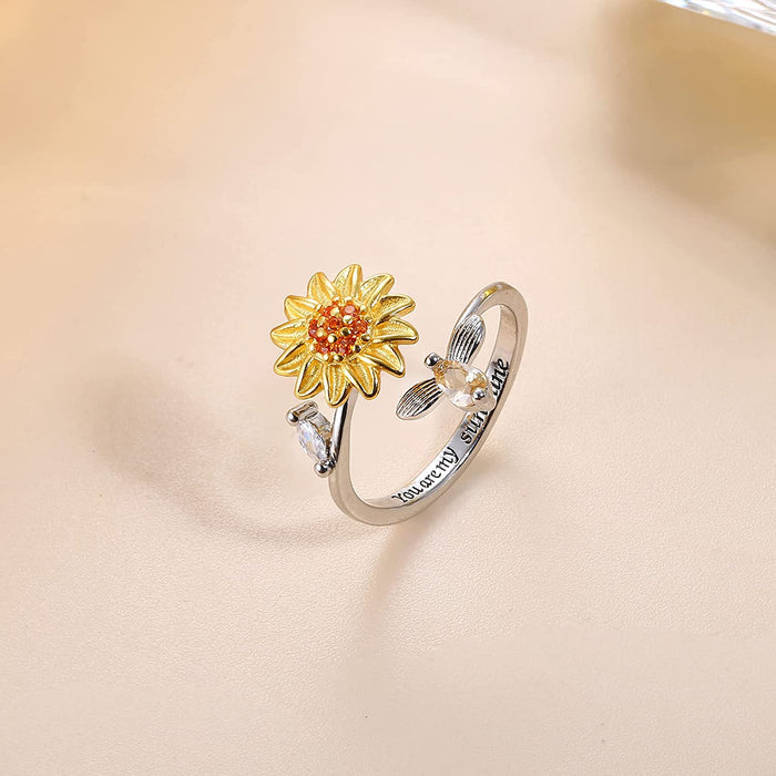 Sunflower Fidget Ring