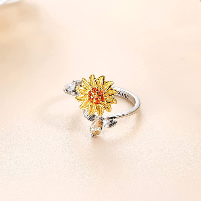 Sunflower Fidget Ring