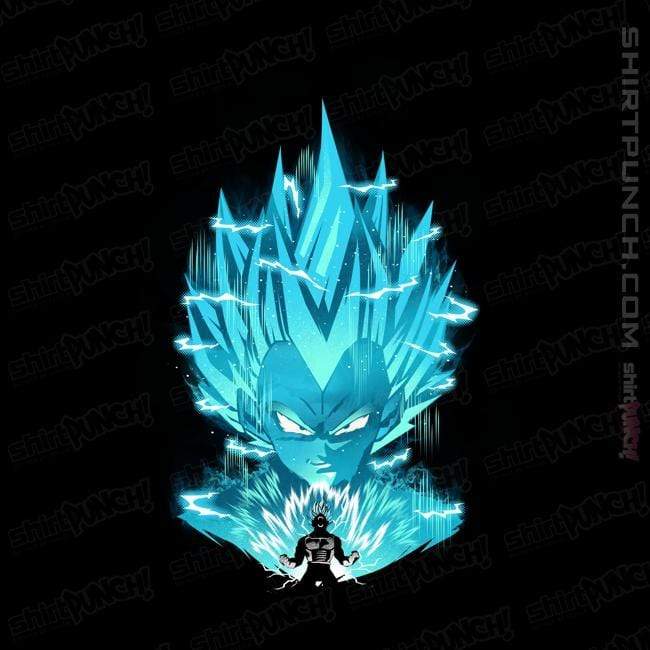 Shirts Magnets / 3"x3" / Black Super Saiyan Blue