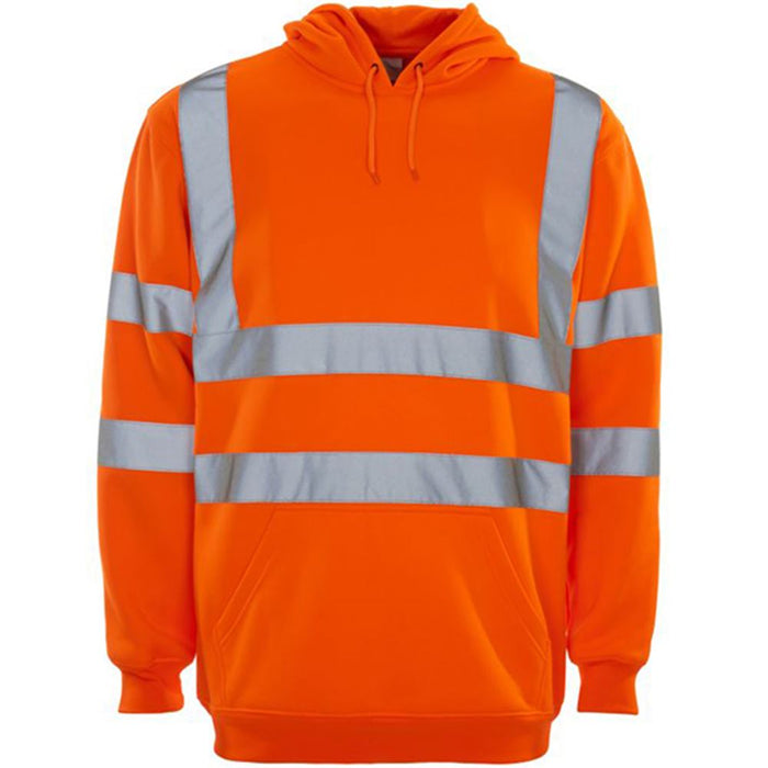 Supertouch Orange Hi Vis Hooded Sweatshirt