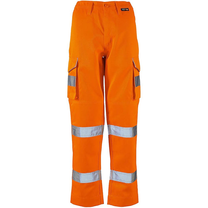 Supertouch Orange Women's Hi Vis Combat Trousers