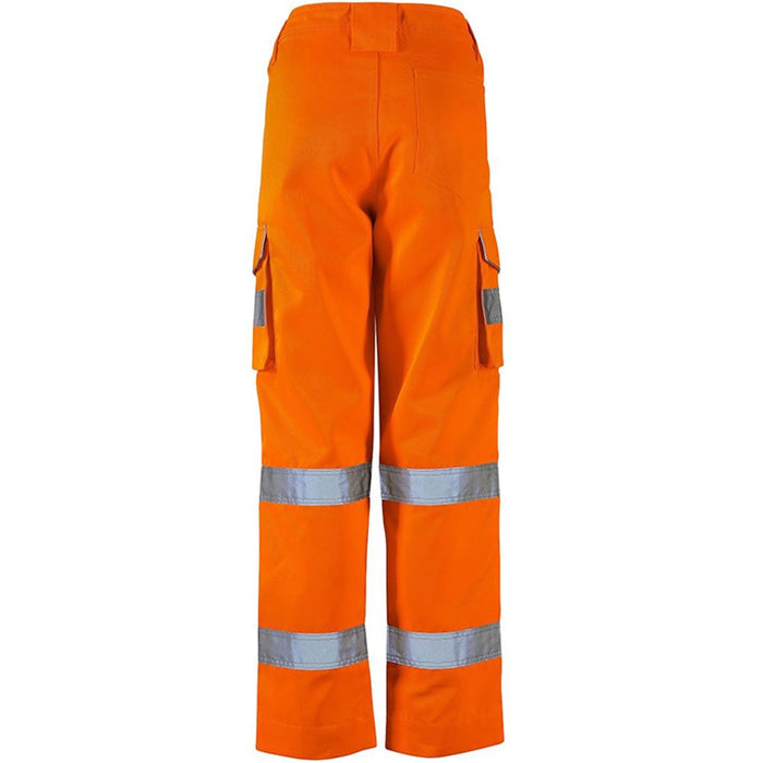 Supertouch Orange Women's Hi Vis Combat Trousers