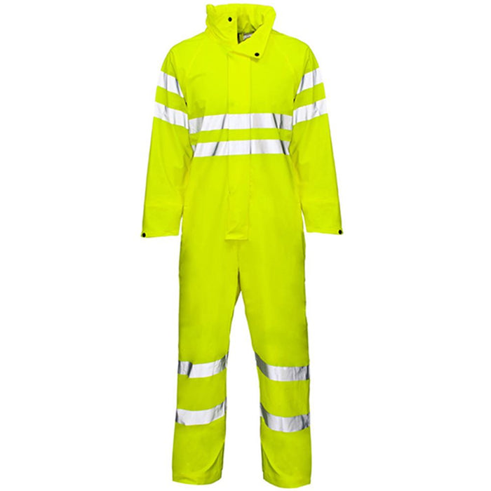 Supertouch Stormflex Yellow Hi Vis Waterproof Coverall