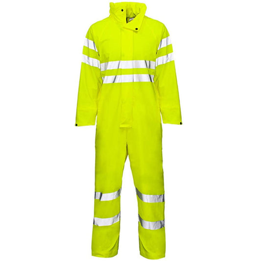 Supertouch Stormflex Yellow Hi Vis Waterproof Coverall